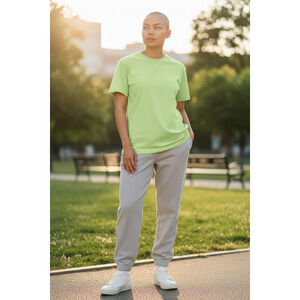 NWT Free People " We The Free" Lime Green SS Crewneck T-shirt Size: XS